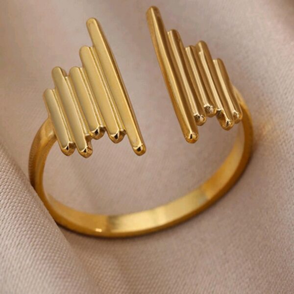 Geometric Cuff Ring