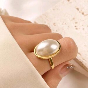 Faux Pearl Ring Pearl