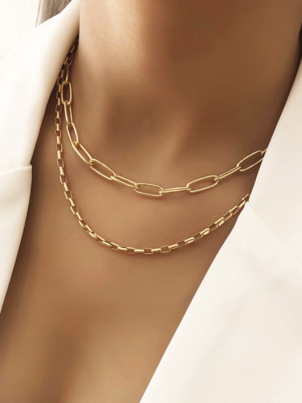 Mixed Double Layered Necklace