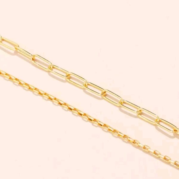 Mixed Double Layered Necklace - Image 2