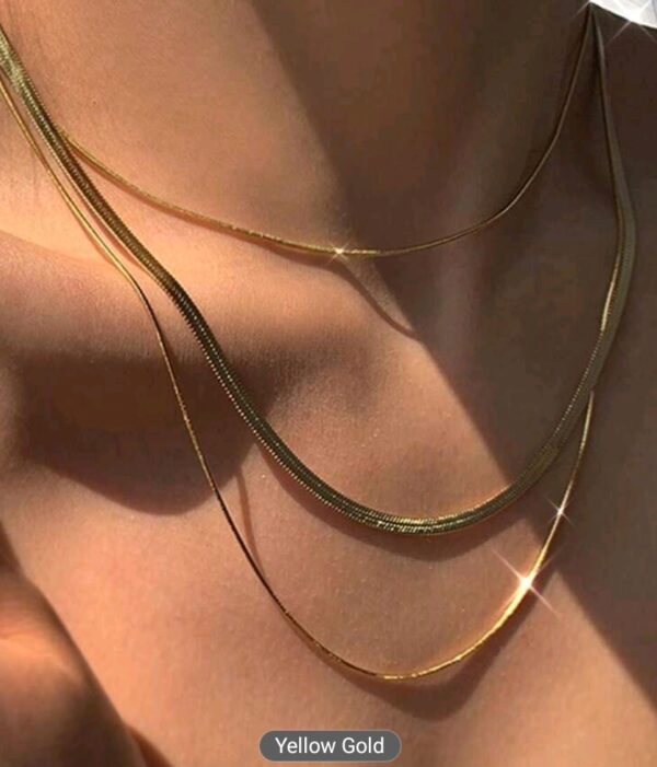 3Pcs Layered Snake Necklace