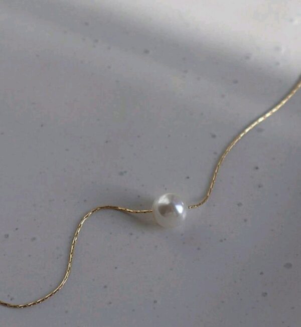 Faux Pearl Necklace - Image 3