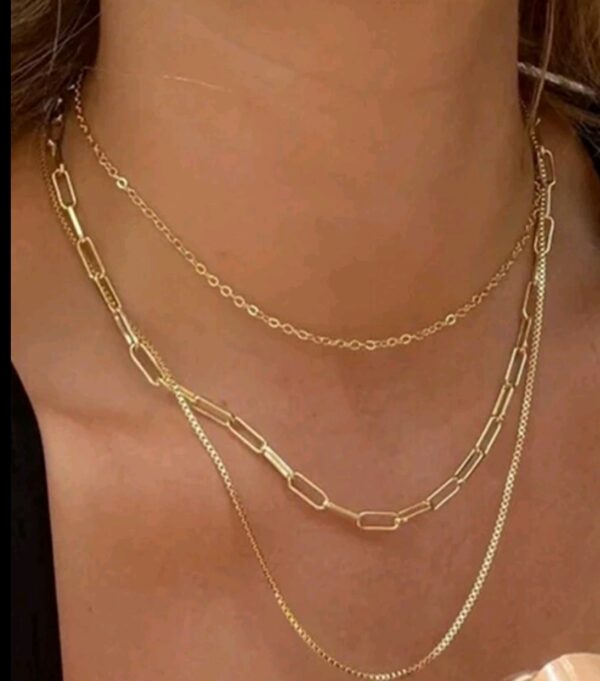3Pcs Layered Lux Necklace
