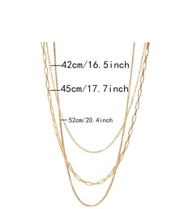 3Pcs Layered Lux Necklace - Image 5