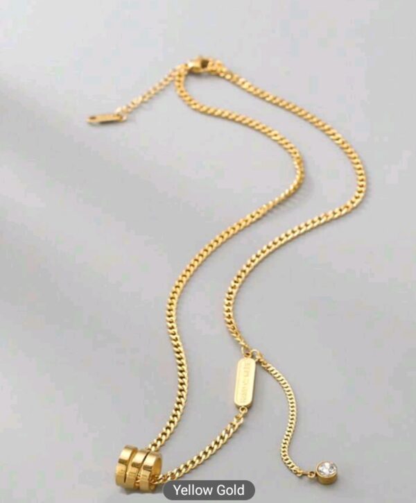 18K Gold Fringe Necklace - Image 3