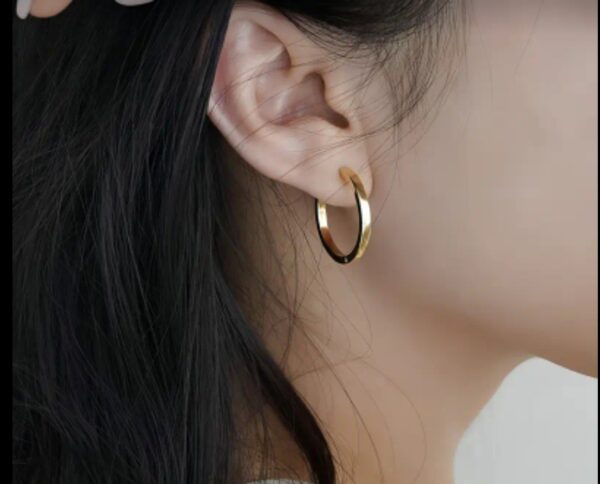 Hypoallergenic Gold Plated Hoop Earrings