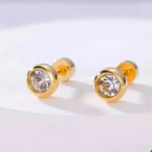 18K Gold Plated Small Stud Earrings