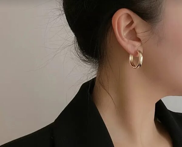 Hypoallergenic 18K Gold Plated Hoop Earrings
