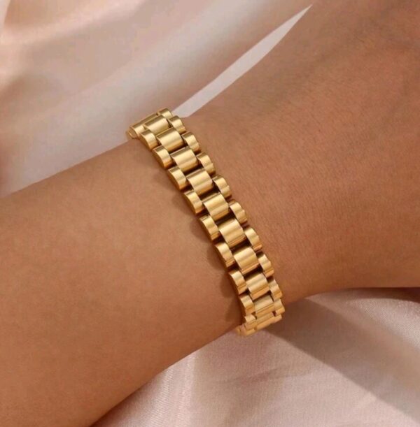 18K Gold Plated Watch Bracelet Band