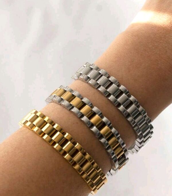 18K Gold Plated Watch Bracelet Band - Image 3